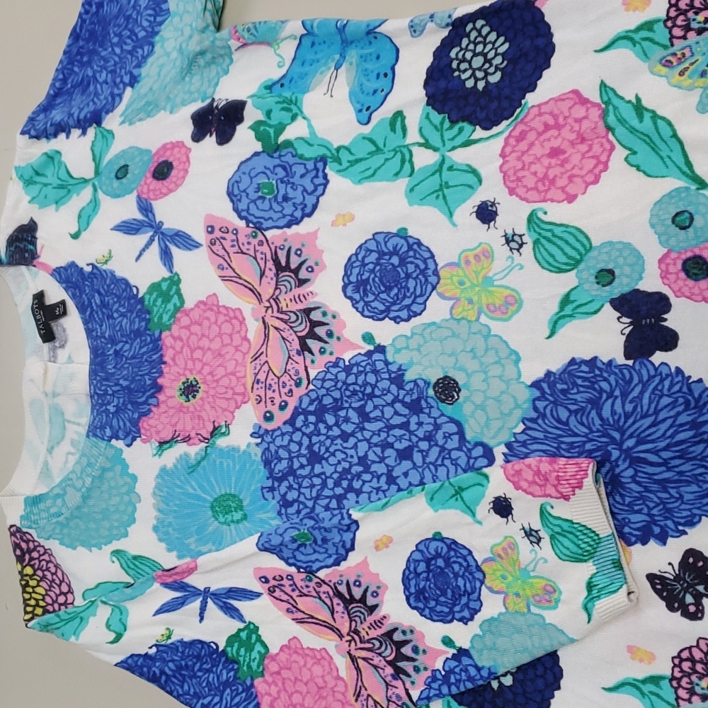 NWT! Talbots Women's Floral Sweater